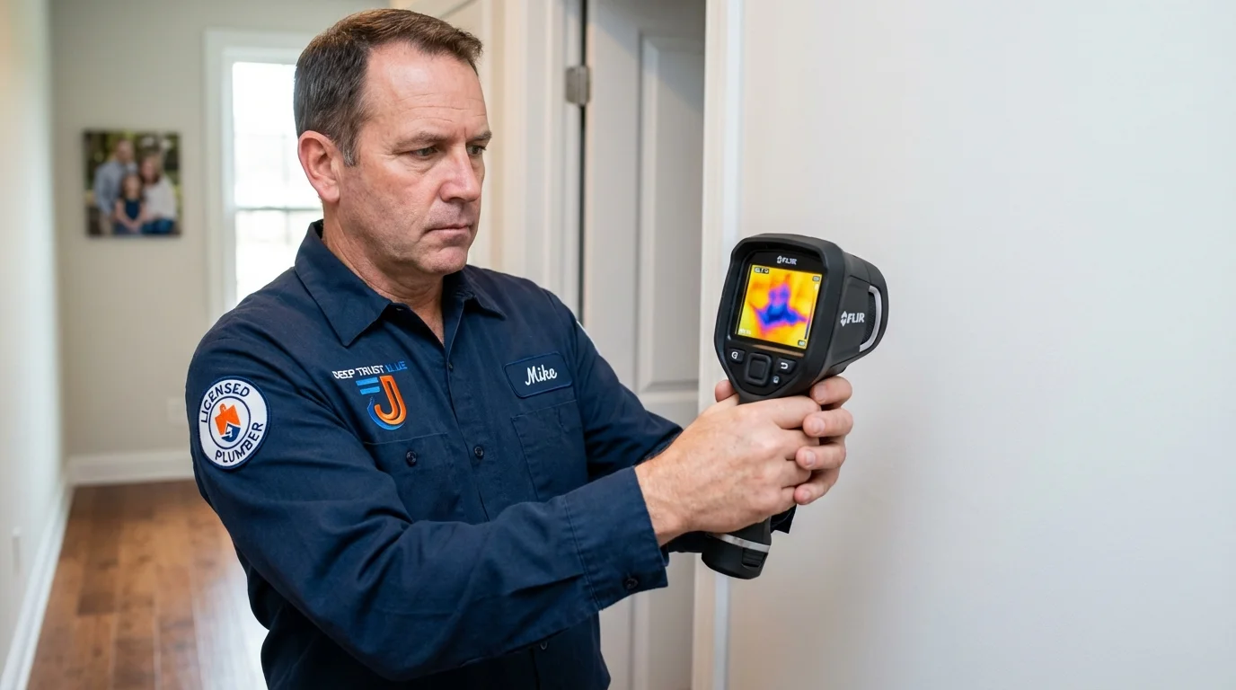 Thermal imaging leak detection by Johns Plumbing LLC in Republic
